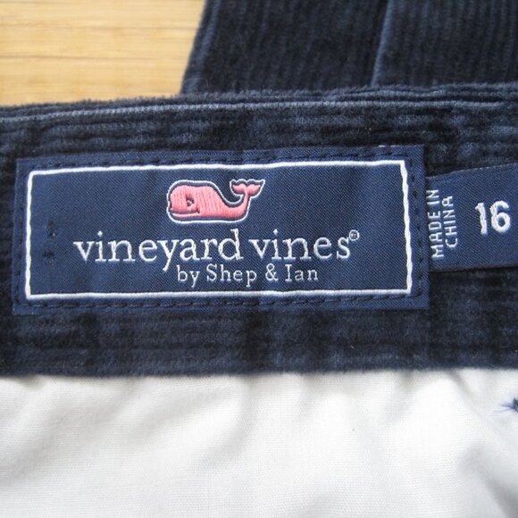 Vineyard Vines Nautical Navy Boys' Corduroy 5-Pocket Pants Size 16 Straight Fit - Picture 5 of 6